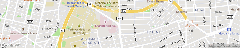 آدرس و شماره تلفن بیمارستان شریعتی تهران در شهر تهران نوبت دهی